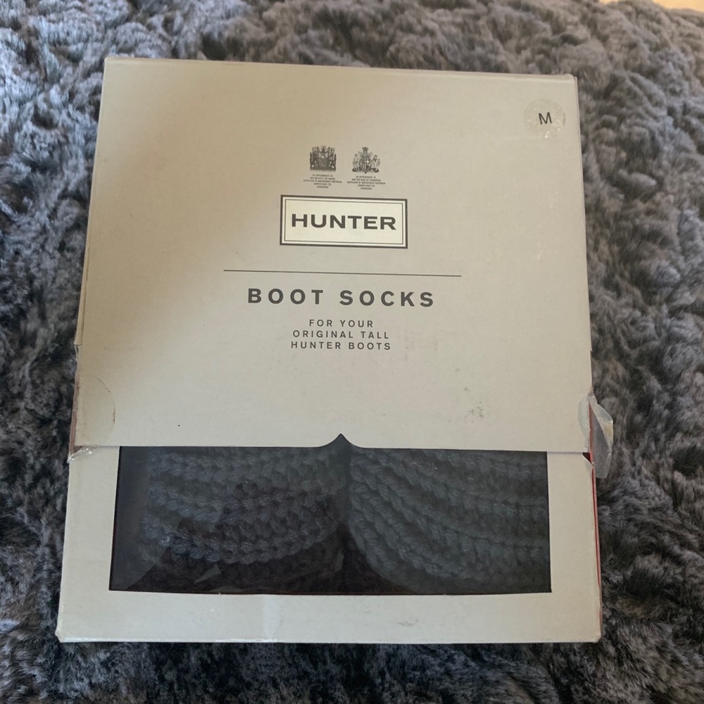 Hunter socks for tall boots grey brand new !